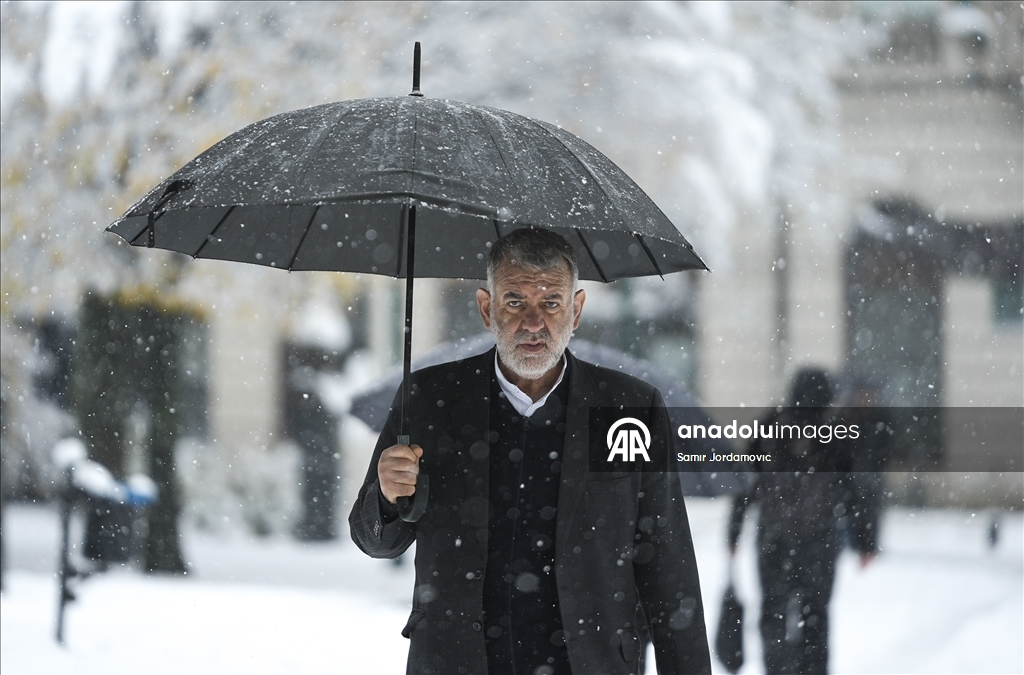 Столица Боснии и Герцеговины Сараево покрылась снегом