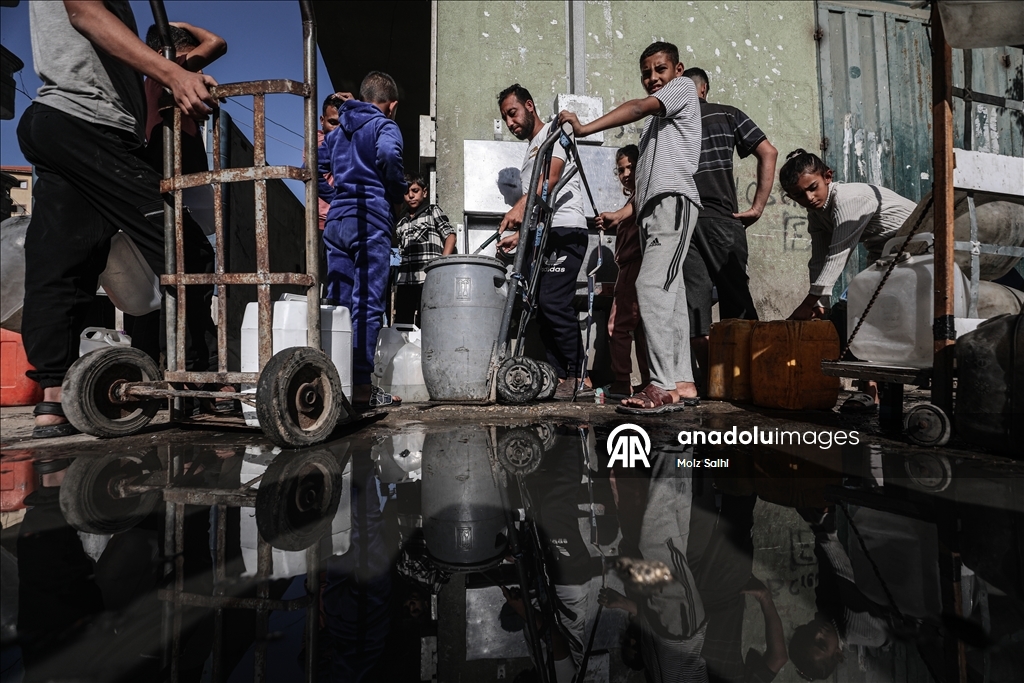 В Газе продолжается водный кризис