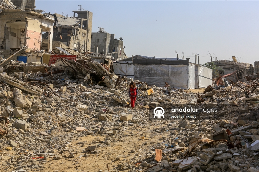 Han Yunus’ta yıkımın ardından asbest tehlikesi