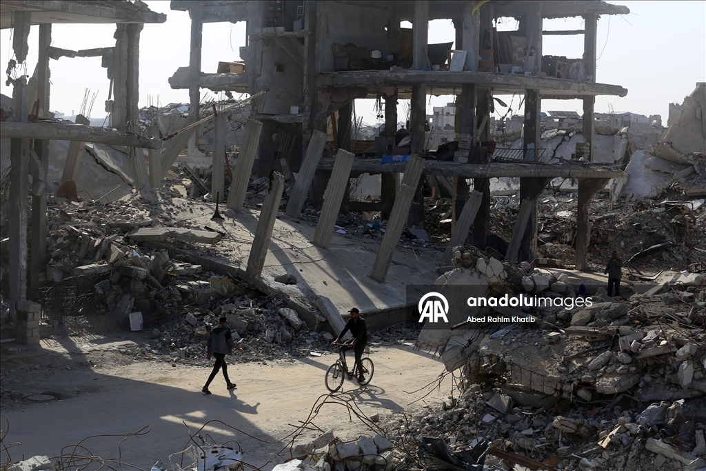 Han Yunus’ta yıkımın ardından asbest tehlikesi