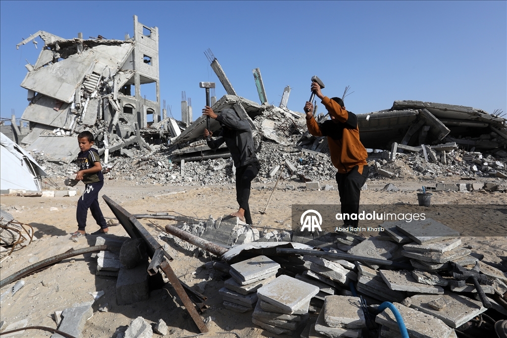 Han Yunus’ta yıkımın ardından asbest tehlikesi