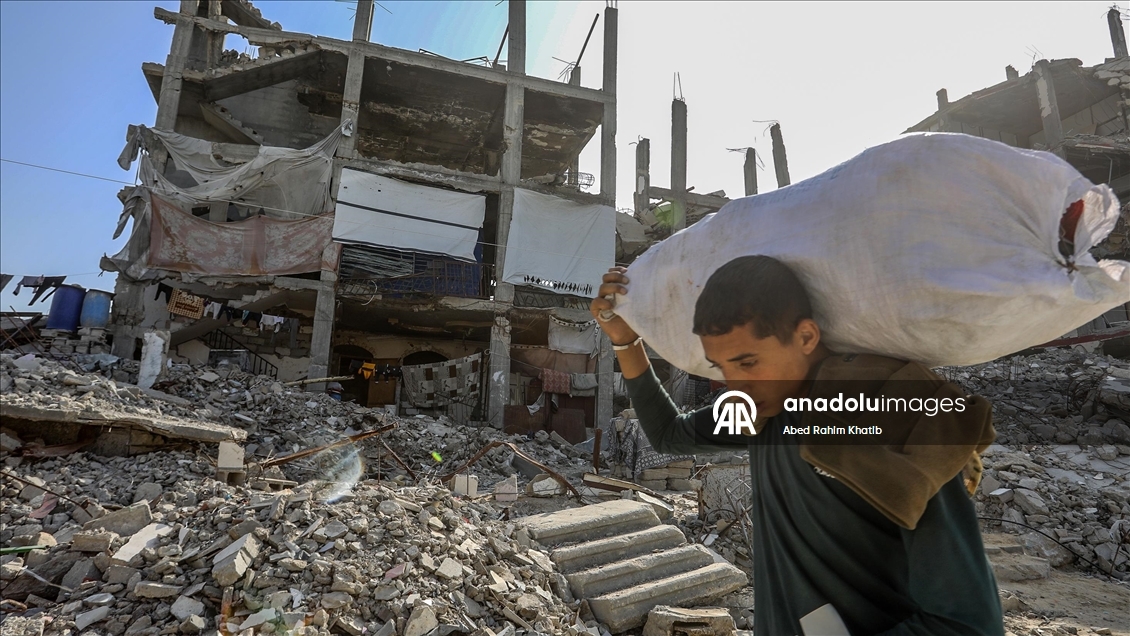 Han Yunus’ta yıkımın ardından asbest tehlikesi