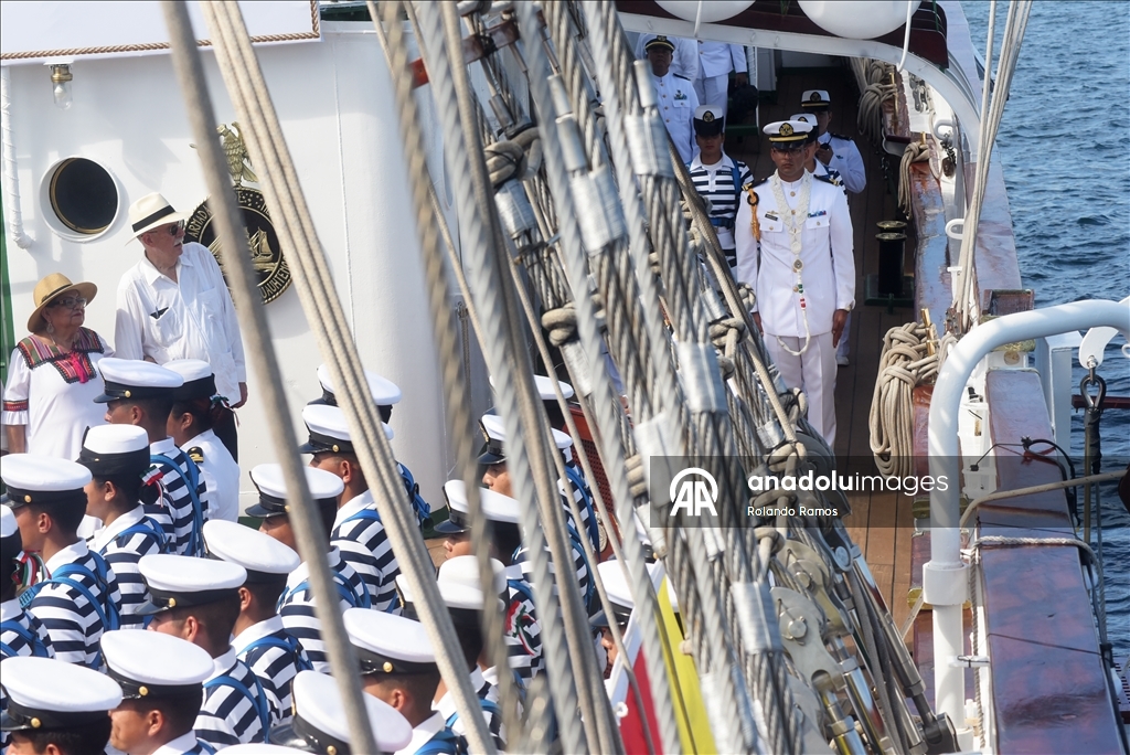Учебный корабль ВМС Мексики Cuauhtémoc после ремонта вернулся в Веракрус
