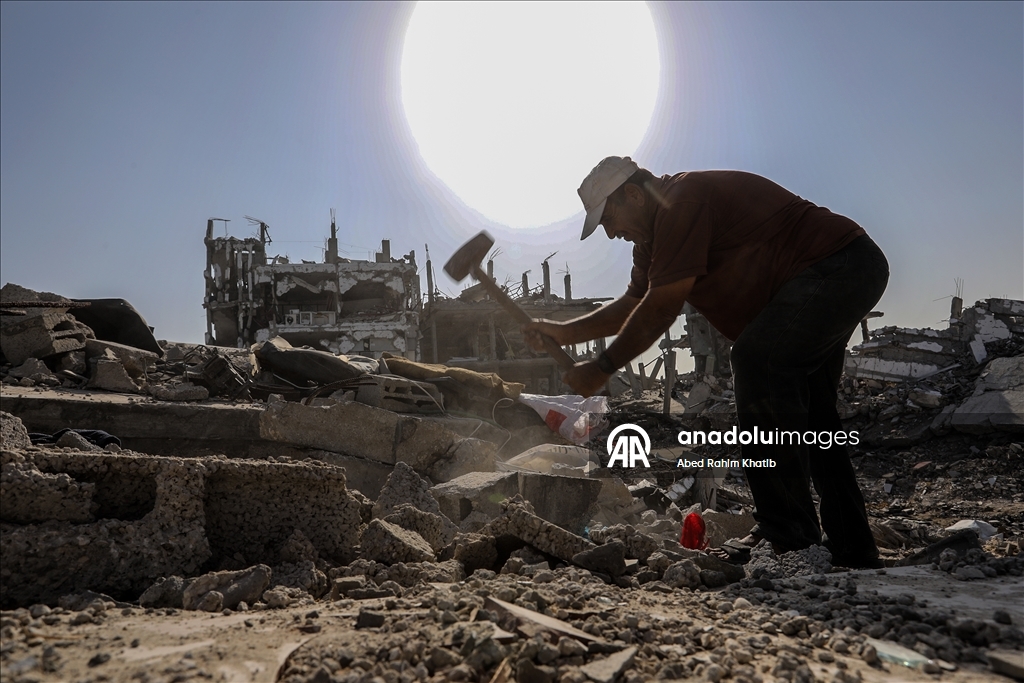 Han Yunus’ta yıkımın ardından asbest tehlikesi