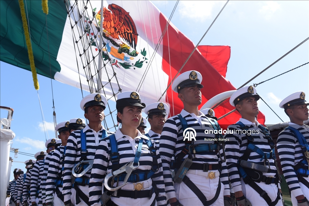 Учебный корабль ВМС Мексики Cuauhtémoc после ремонта вернулся в Веракрус