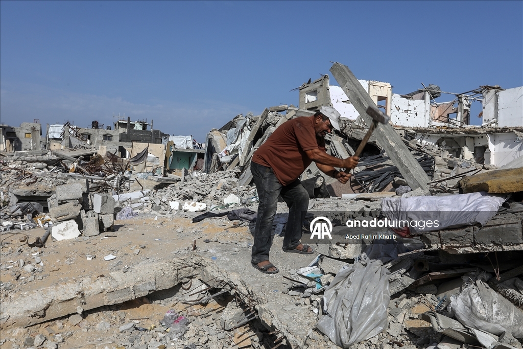 Han Yunus’ta yıkımın ardından asbest tehlikesi