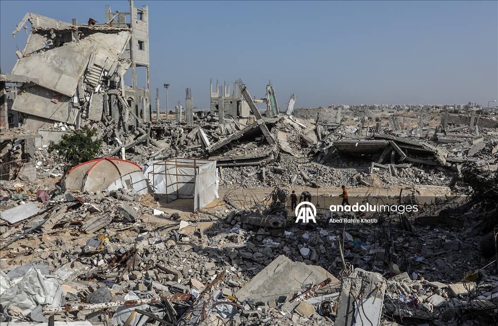 Han Yunus’ta yıkımın ardından asbest tehlikesi