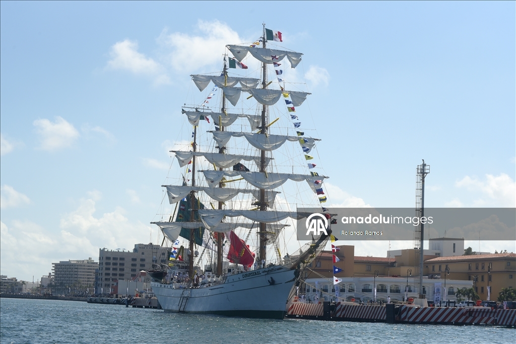 Учебный корабль ВМС Мексики Cuauhtémoc после ремонта вернулся в Веракрус