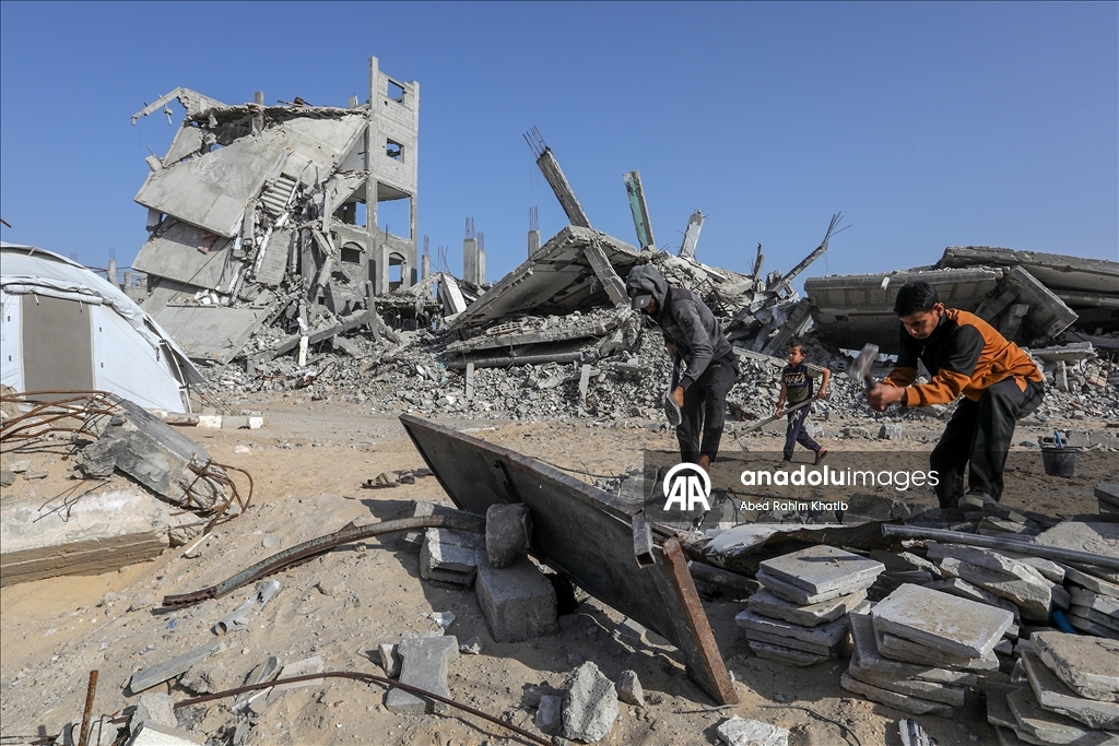 Han Yunus’ta yıkımın ardından asbest tehlikesi