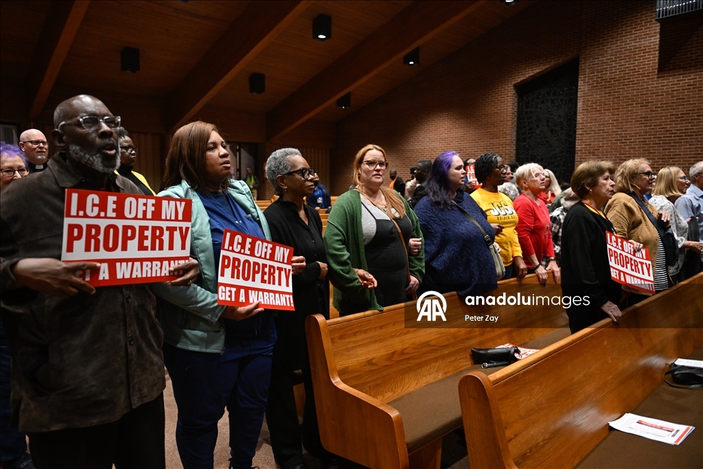 Religious and civic leaders gather in Charlotte to support immigrants after ICE raids
