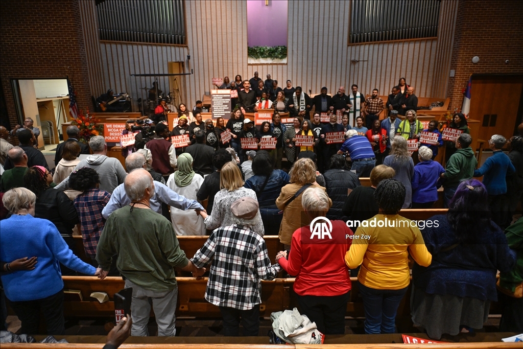 Religious and civic leaders gather in Charlotte to support immigrants after ICE raids