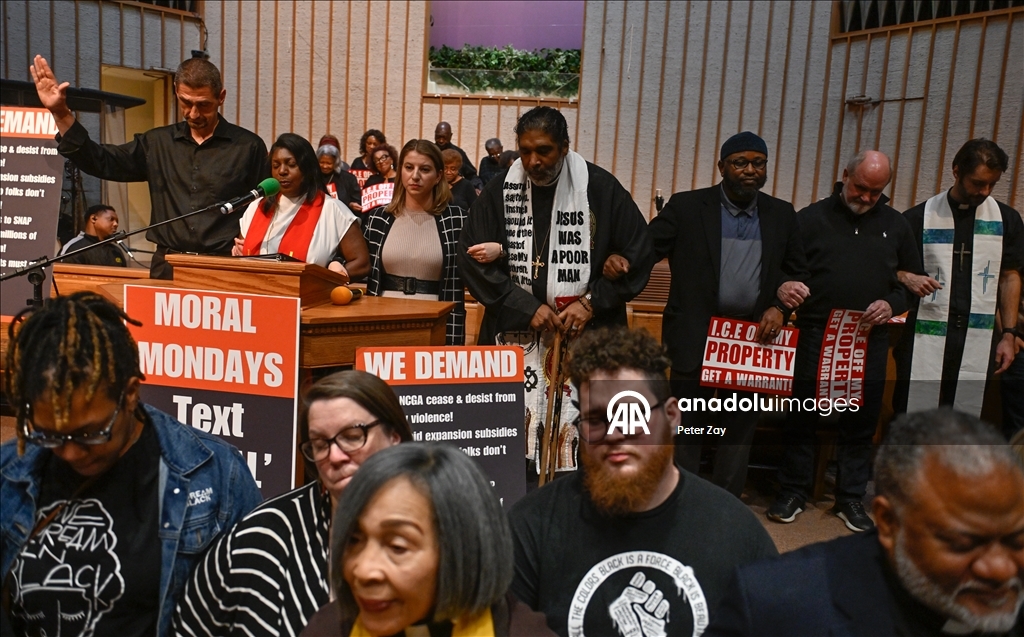 Religious and civic leaders gather in Charlotte to support immigrants after ICE raids