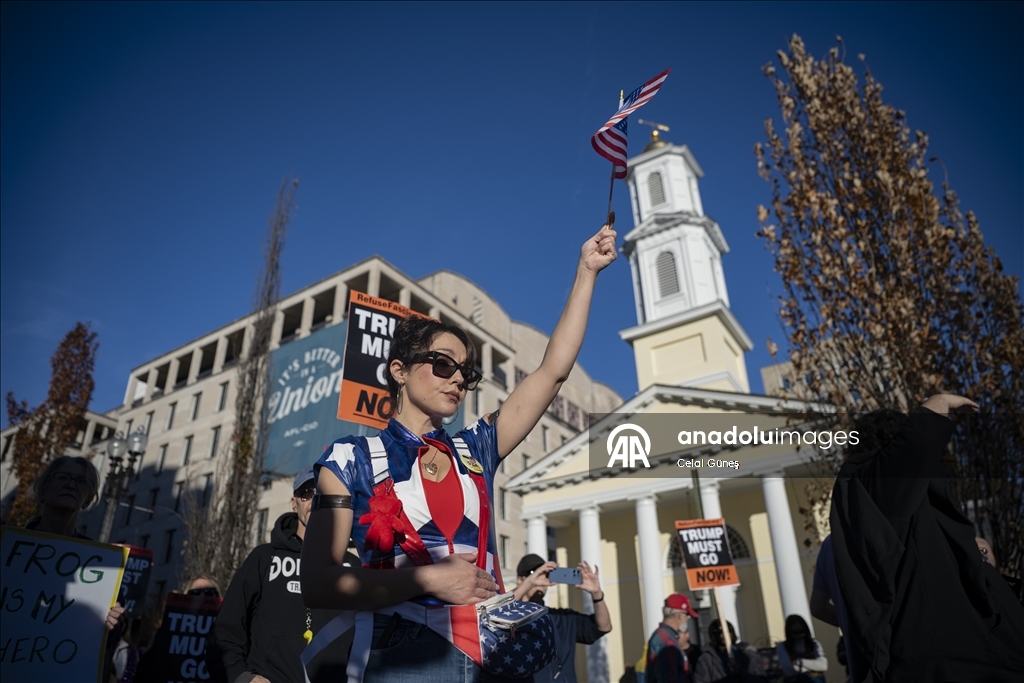 В Вашингтоне прошла акция протеста против Трампа