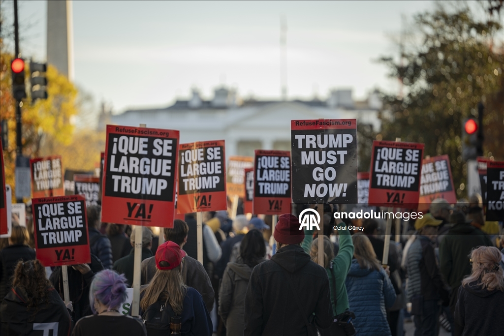 В Вашингтоне прошла акция протеста против Трампа