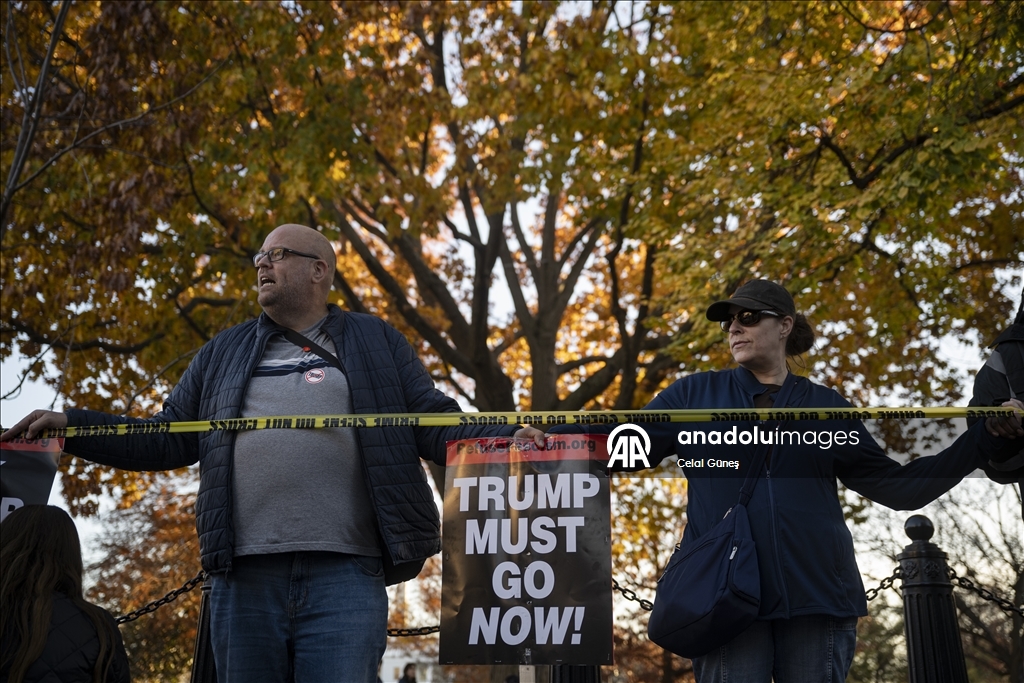 В Вашингтоне прошла акция протеста против Трампа