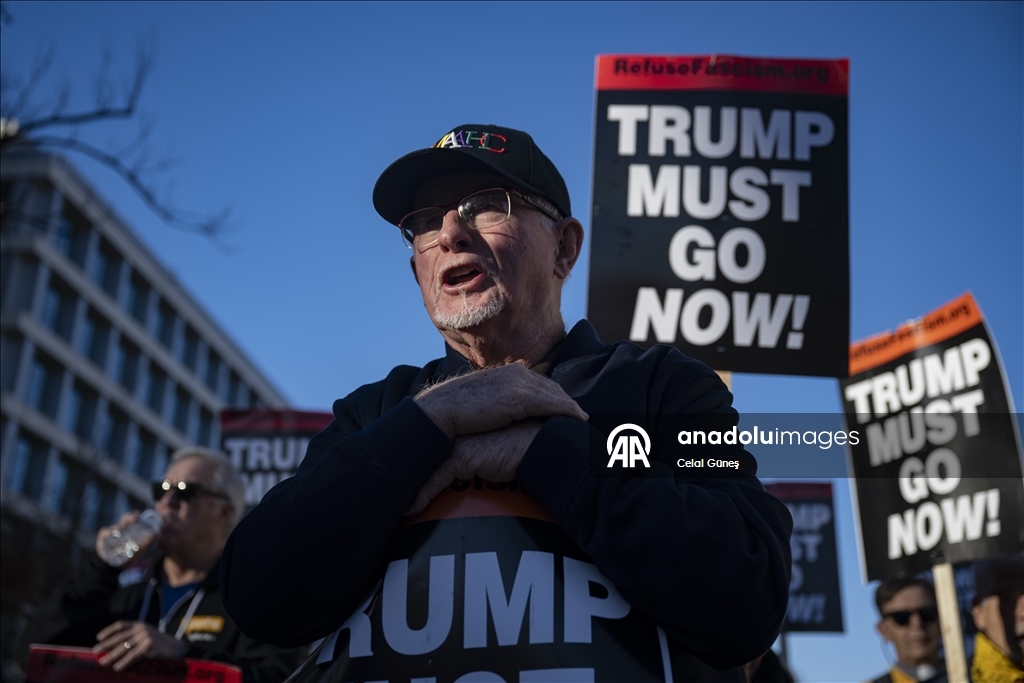 В Вашингтоне прошла акция протеста против Трампа