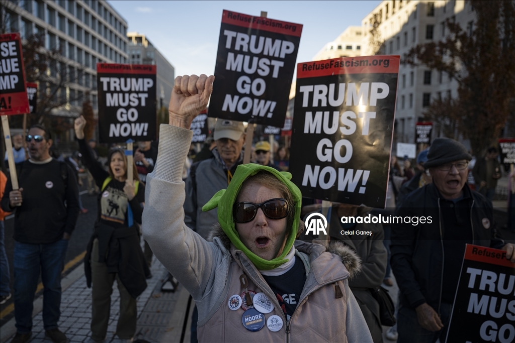 В Вашингтоне прошла акция протеста против Трампа