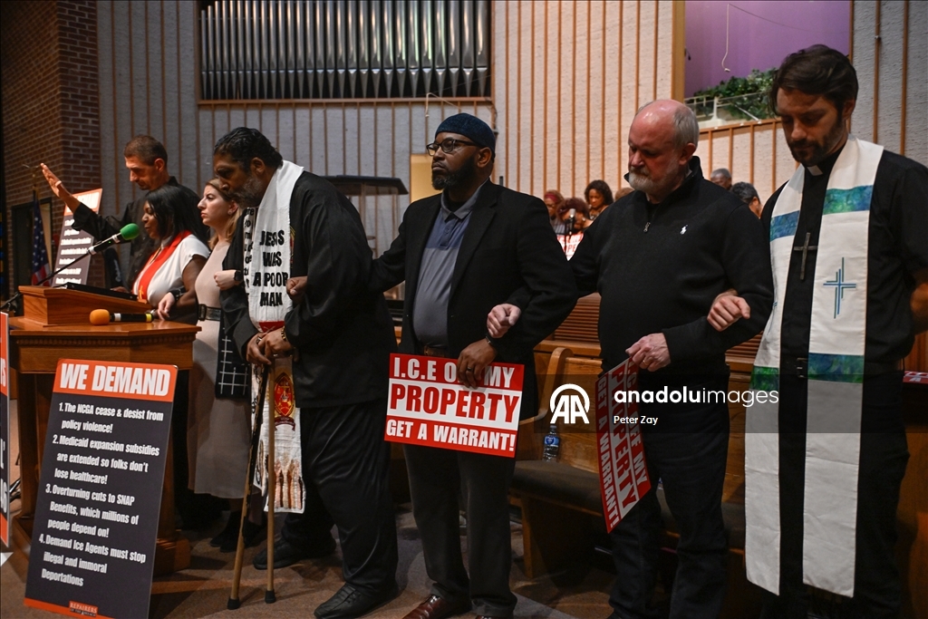 Religious and civic leaders gather in Charlotte to support immigrants after ICE raids