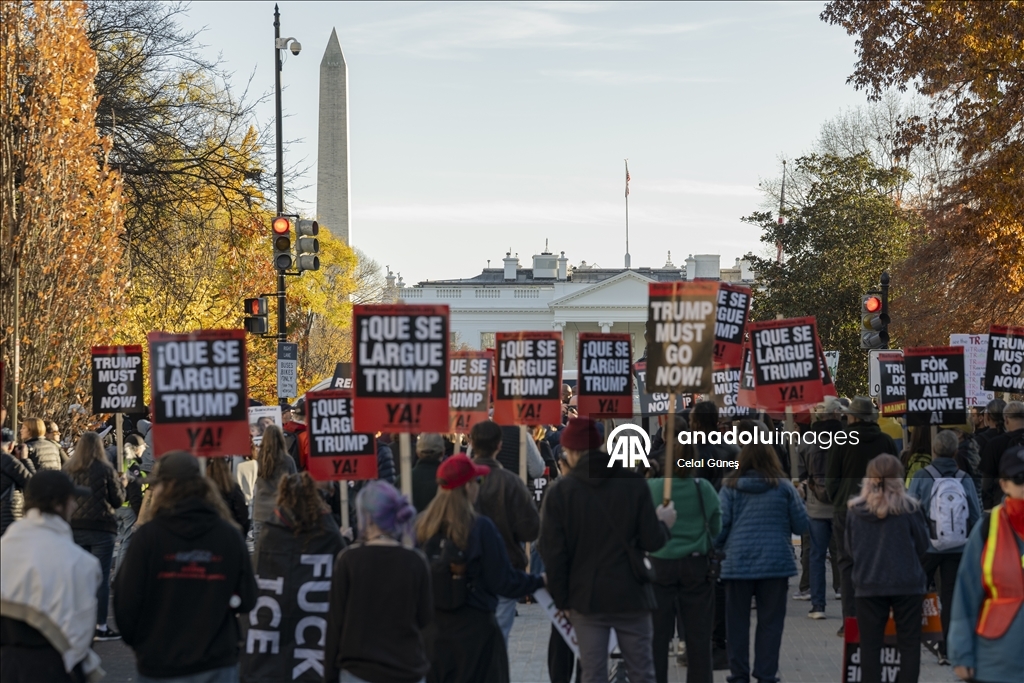 В Вашингтоне прошла акция протеста против Трампа