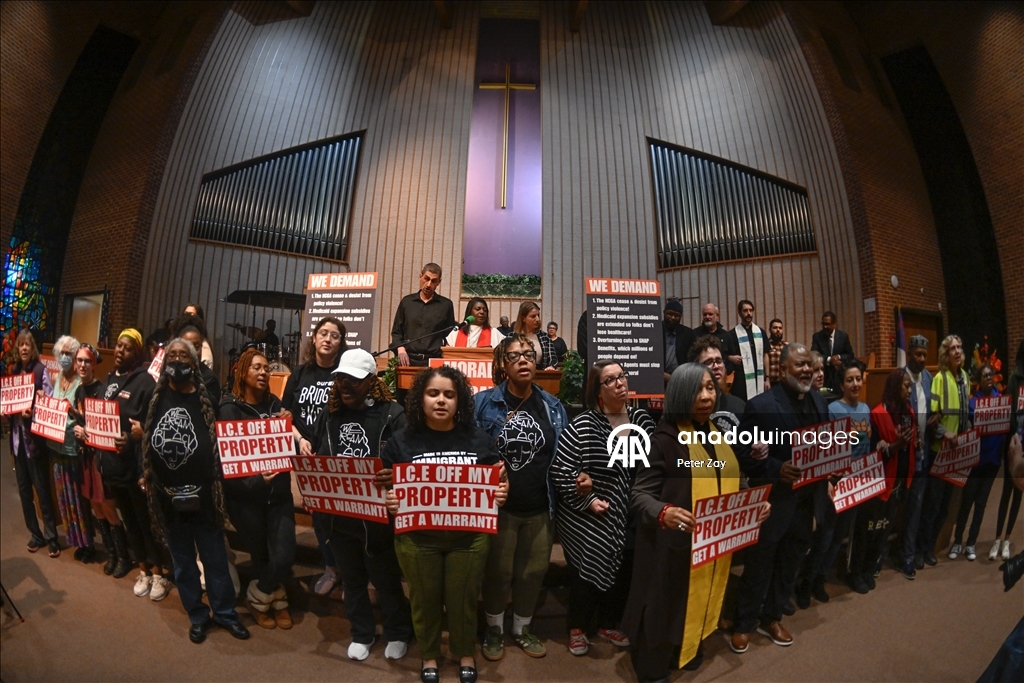 Religious and civic leaders gather in Charlotte to support immigrants after ICE raids