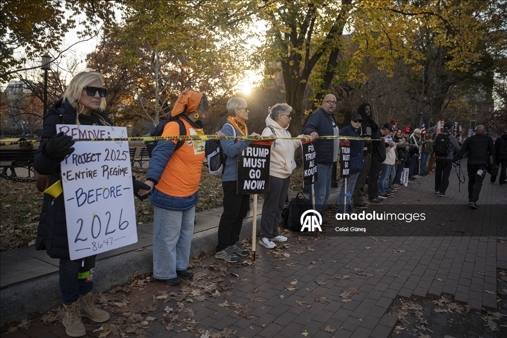 В Вашингтоне прошла акция протеста против Трампа