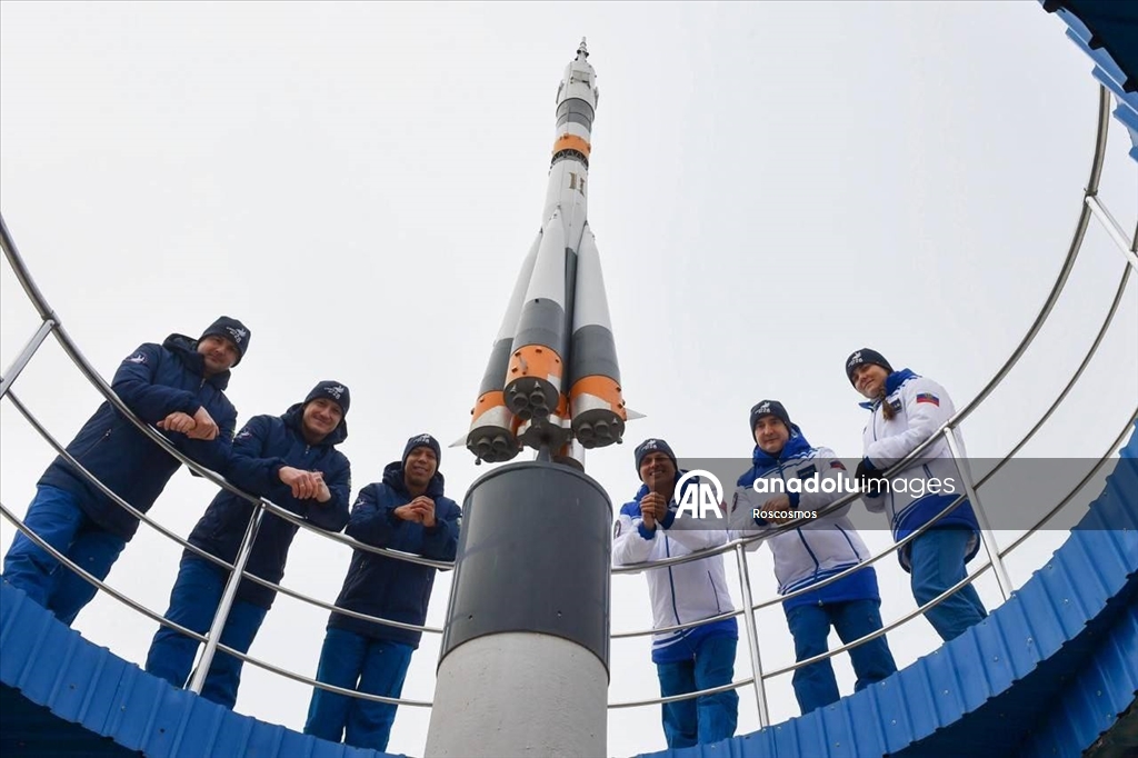 Ракета «Союз» заснята на стартовой площадке космодрома Байконур