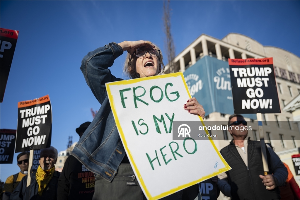 В Вашингтоне прошла акция протеста против Трампа