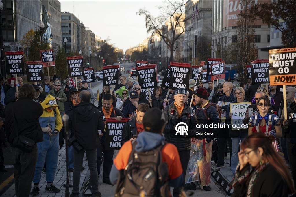 В Вашингтоне прошла акция протеста против Трампа