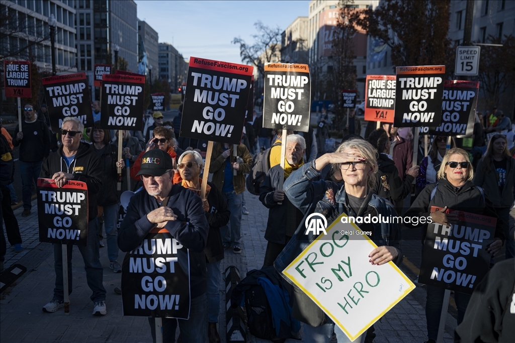 В Вашингтоне прошла акция протеста против Трампа