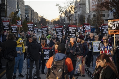 В Вашингтоне прошла акция протеста против Трампа