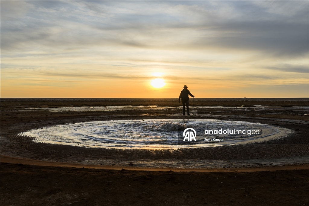 Aksaray’daki soğuk su gayzeri