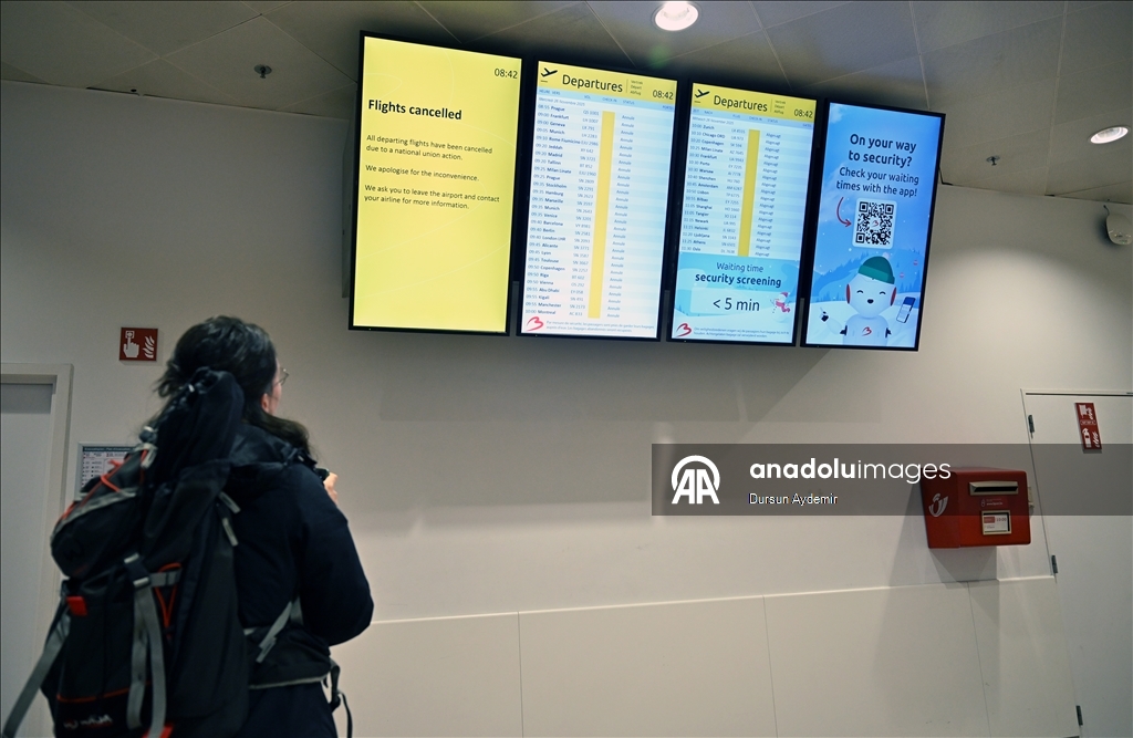 Belçika'da grev üçüncü gününde