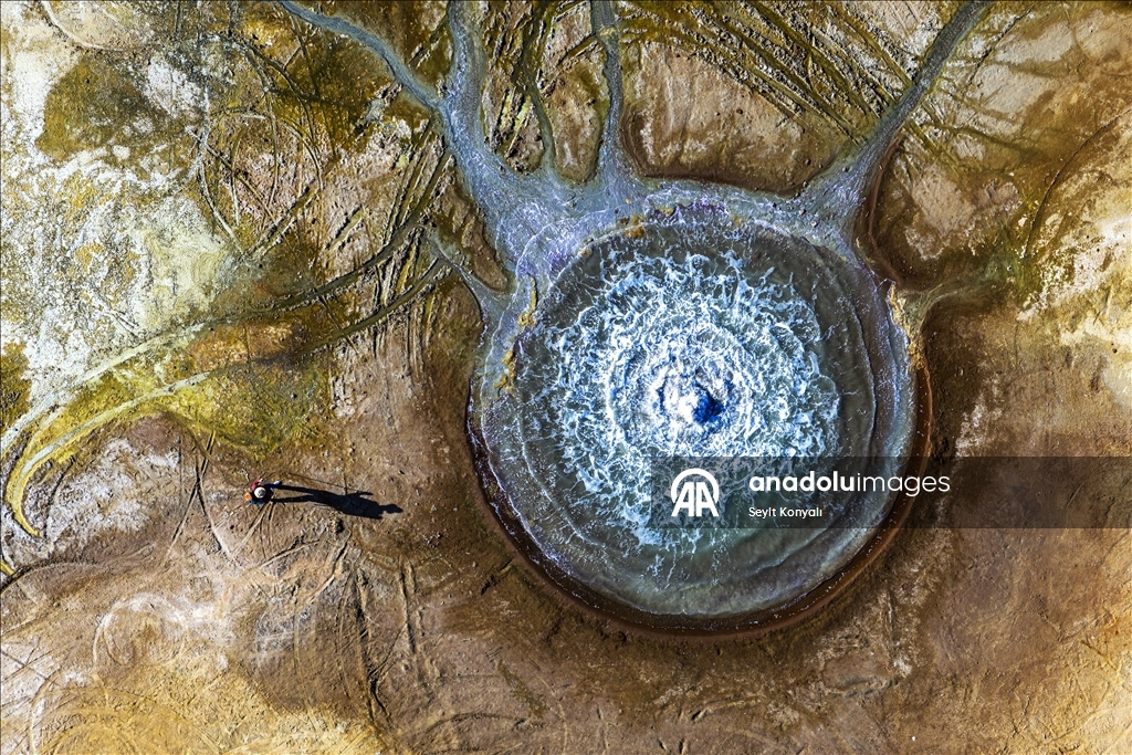 Aksaray’daki soğuk su gayzeri