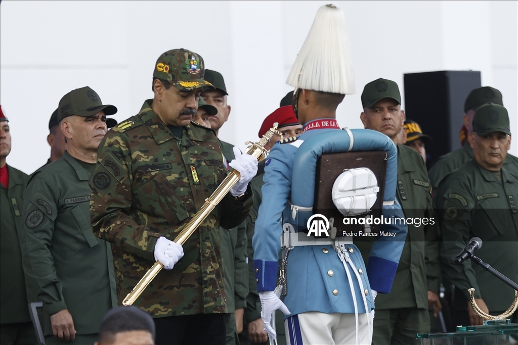 Venezuela's President Nicolas Maduro attends military ceremony held in Caracas