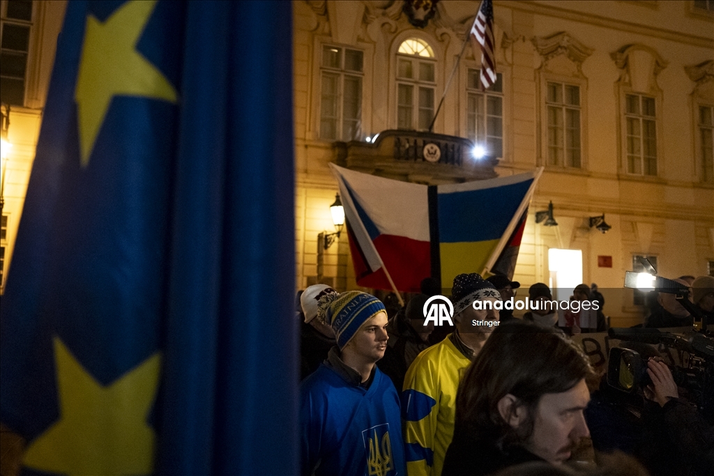 В Праге прошла акция протеста против Трампа