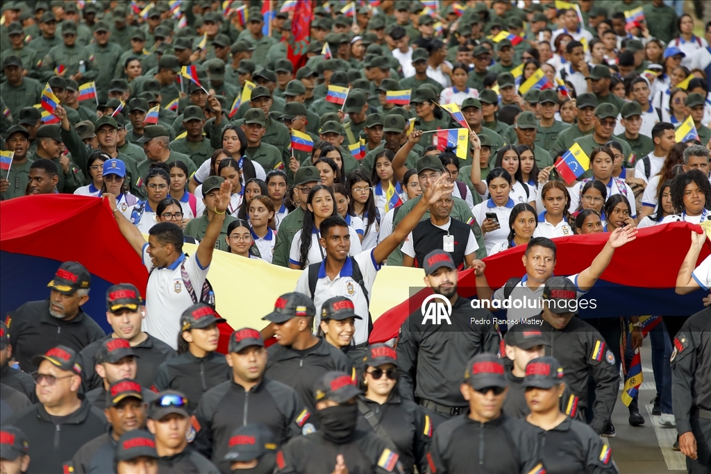 Venezuela's President Nicolas Maduro attends military ceremony held in Caracas
