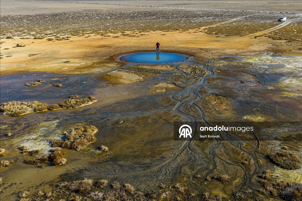Aksaray’daki soğuk su gayzeri