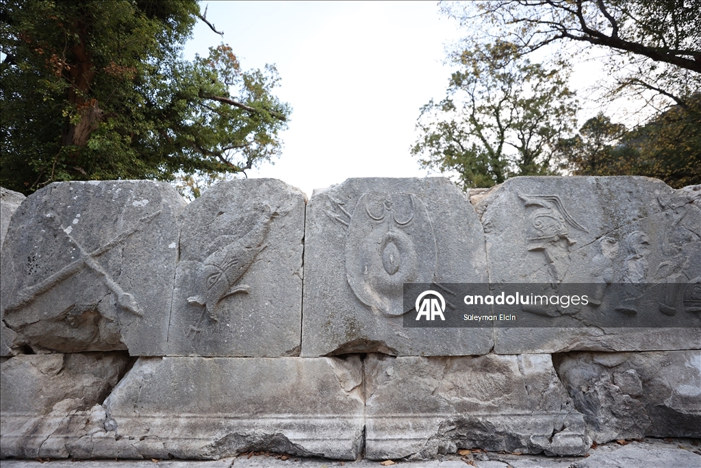 İlk defa kazı çalışması yapılan Termessos'taki iki anıt mezar ayağa kaldırılıyor