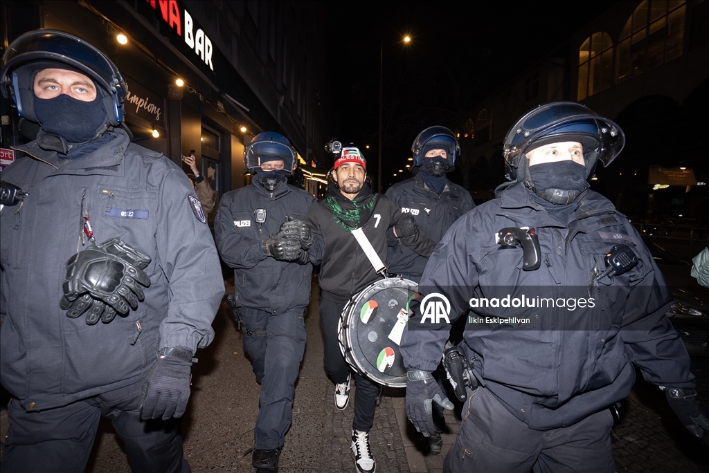 В Берлине прошла акция в поддержку Палестины