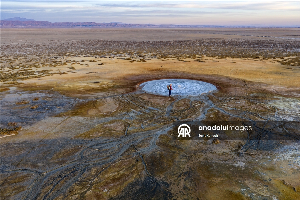 Aksaray’daki soğuk su gayzeri