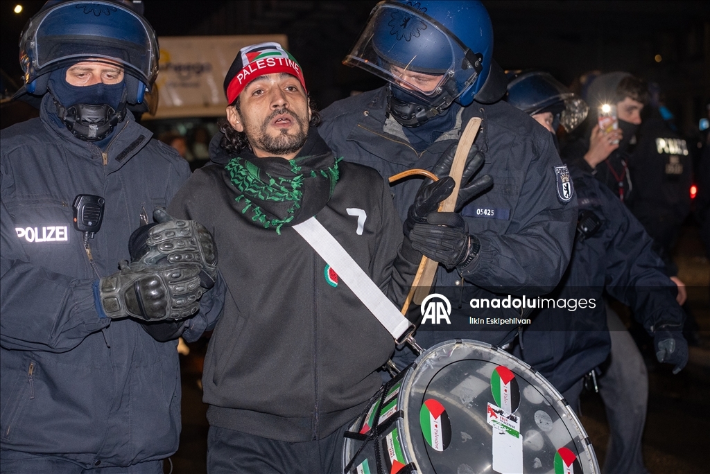 В Берлине прошла акция в поддержку Палестины