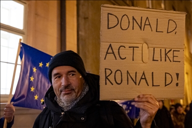 В Праге прошла акция протеста против Трампа
