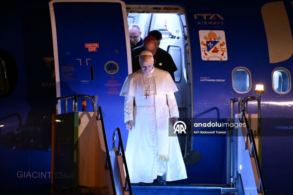 Папа Римский Лев XIV прибыл с визитом Турцию