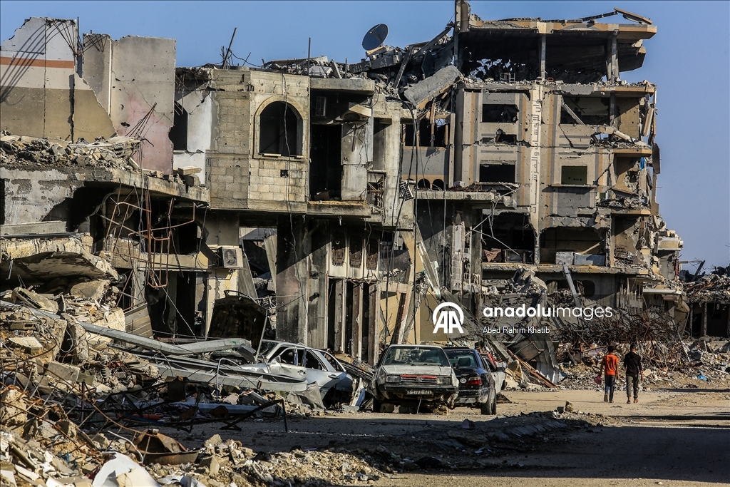 Han Yunus’ta İsrail güçlerinin çekilmediği bölgelerde Filistinliler endişe içinde yaşıyor