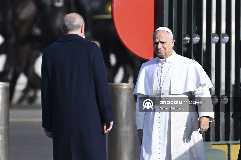 Cumhurbaşkanı Erdoğan, Vatikan Devlet Başkanı Papa 14. Leo'yu resmi törenle karşıladı