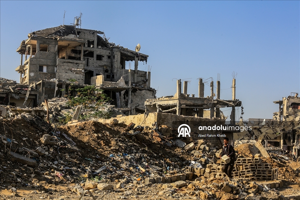 Han Yunus’ta İsrail güçlerinin çekilmediği bölgelerde Filistinliler endişe içinde yaşıyor