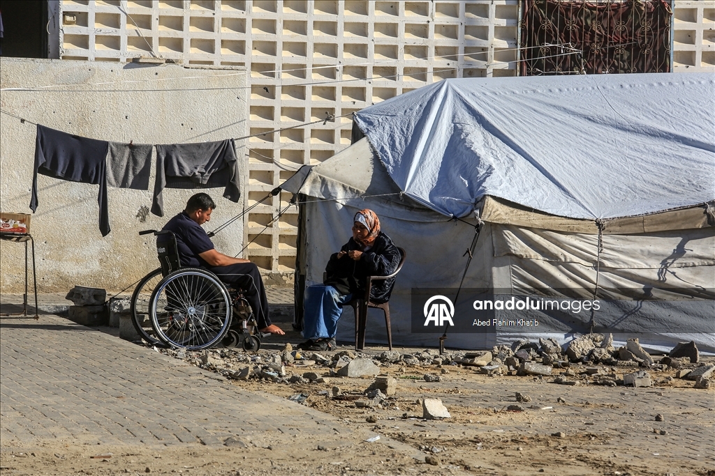 Han Yunus’ta İsrail güçlerinin çekilmediği bölgelerde Filistinliler endişe içinde yaşıyor