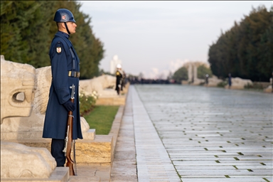Ceremonial Guard Duty at Anitkabir, the mausoleum of Mustafa Kemal Ataturk