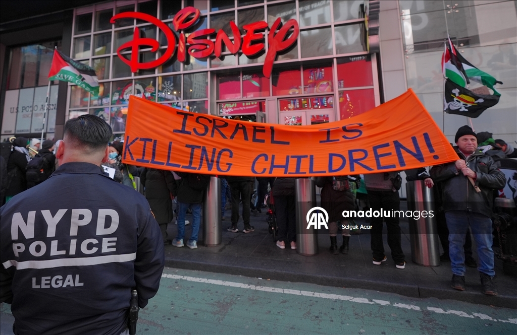ABD'de Filistin'e destek gösterisi