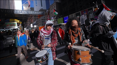 ABD'de Filistin'e destek gösterisi